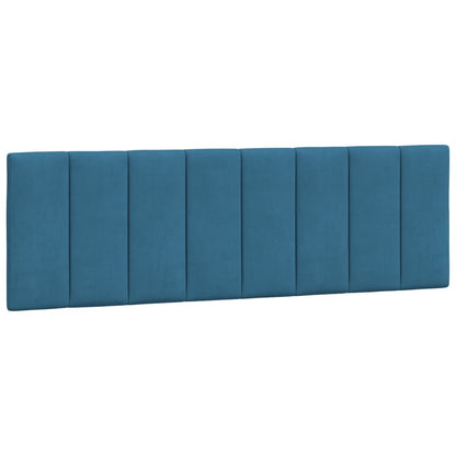 Cuscino Testiera Blu 160 cm in Velluto
