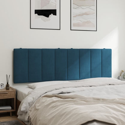 Cuscino Testiera Blu 160 cm in Velluto