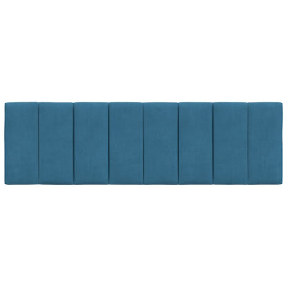 Cuscino Testiera Blu 160 cm in Velluto