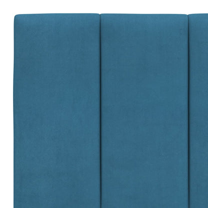 Cuscino Testiera Blu 160 cm in Velluto