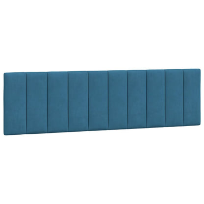 Cuscino Testiera Blu 180 cm in Velluto