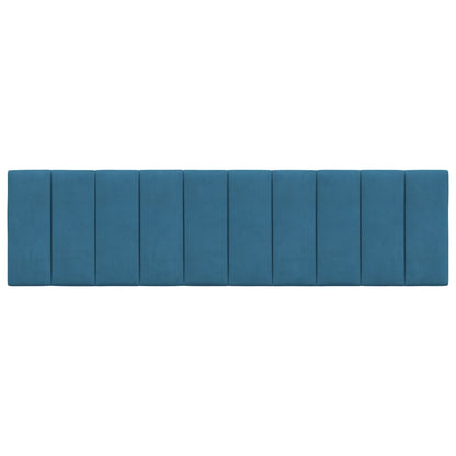 Cuscino Testiera Blu 180 cm in Velluto