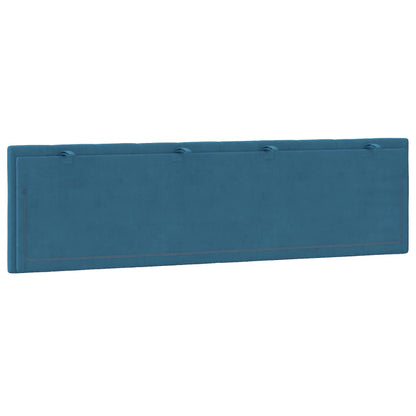 Cuscino Testiera Blu 180 cm in Velluto