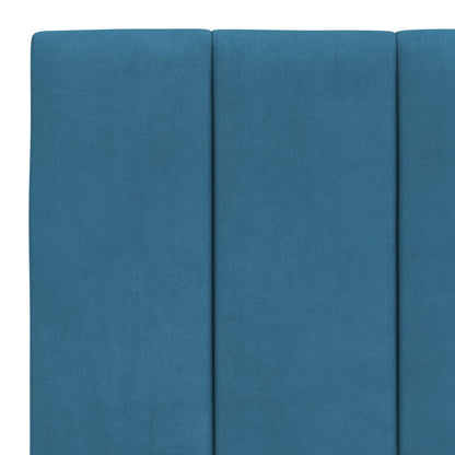 Cuscino Testiera Blu 180 cm in Velluto
