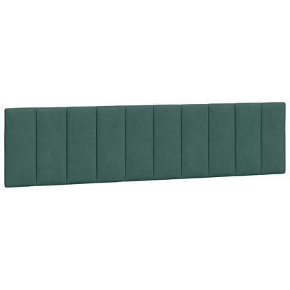 Cuscino Testiera Verde Scuro 200 cm in Velluto