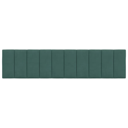 Cuscino Testiera Verde Scuro 200 cm in Velluto