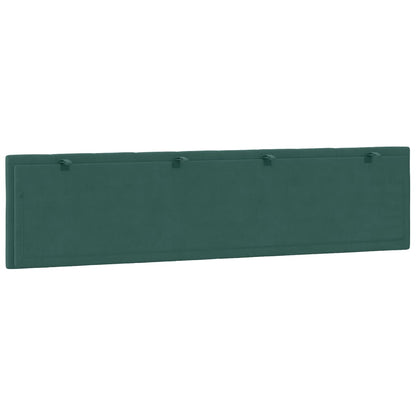 Cuscino Testiera Verde Scuro 200 cm in Velluto