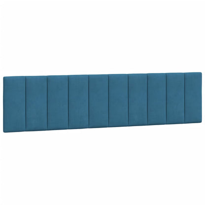 Cuscino Testiera Blu 200 cm in Velluto