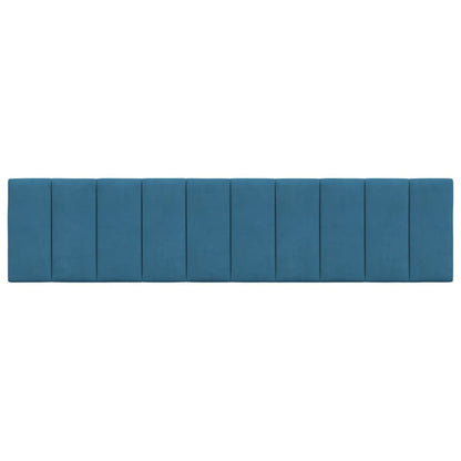 Cuscino Testiera Blu 200 cm in Velluto