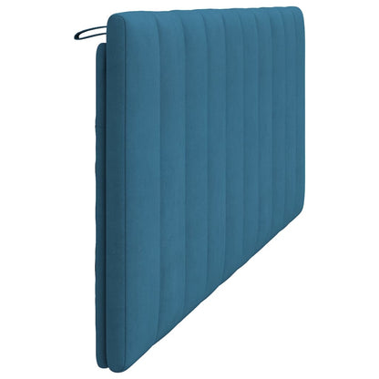 Cuscino Testiera Blu 200 cm in Velluto