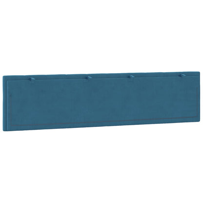 Cuscino Testiera Blu 200 cm in Velluto