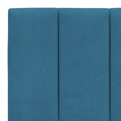 Cuscino Testiera Blu 200 cm in Velluto