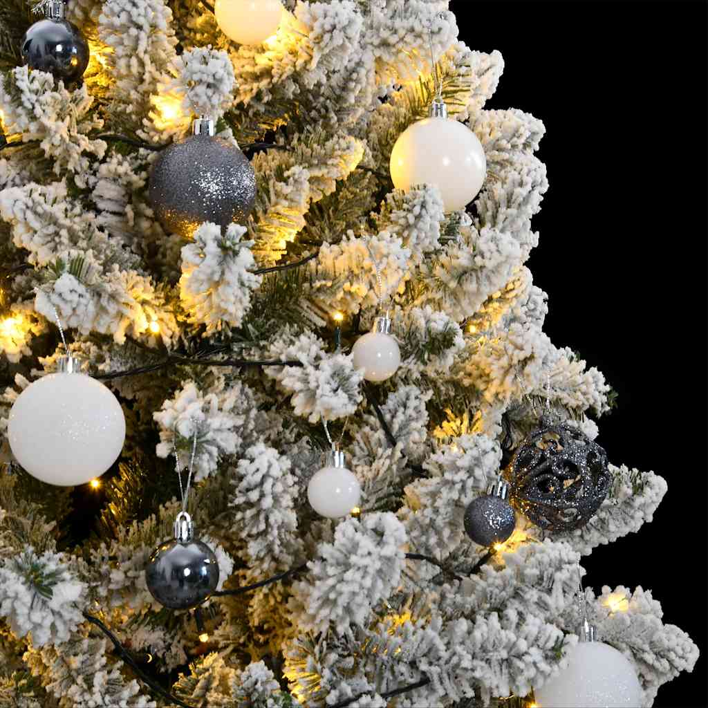 Albero Natale Artificiale Incernierato 300 LED e Palline 270 cm