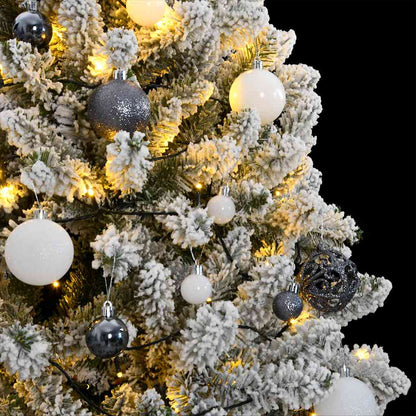 Albero Natale Incernierato con 300 LED e Palline 300 cm