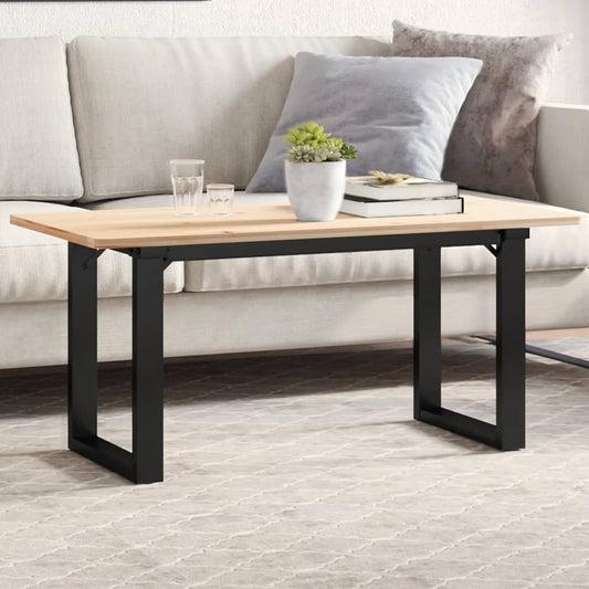 Telaio Gambe a O per Tavolino da Salotto 90x30x43 cm in Acciaio