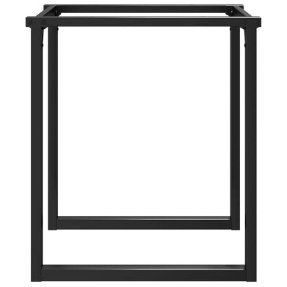 Telaio Gambe a O per Tavolo da Pranzo 60x60x73 cm in Acciaio