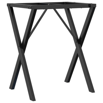 X-Bein-Gestell für Esstisch 60x50x73 cm aus Gusseisen