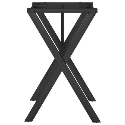 X-Bein-Gestell für Esstisch 60x50x73 cm aus Gusseisen