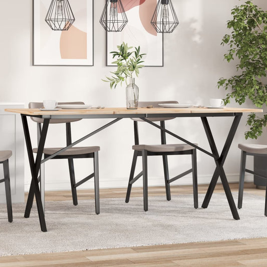 X-Bein-Gestell für Esstisch 120 x 60 x 73 cm aus Gusseisen