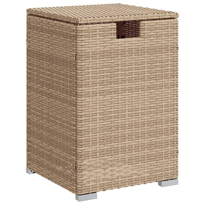 Tavolo Copri Serbatoio Propano Beige 40x40x60 cm in Polyrattan - homemem39