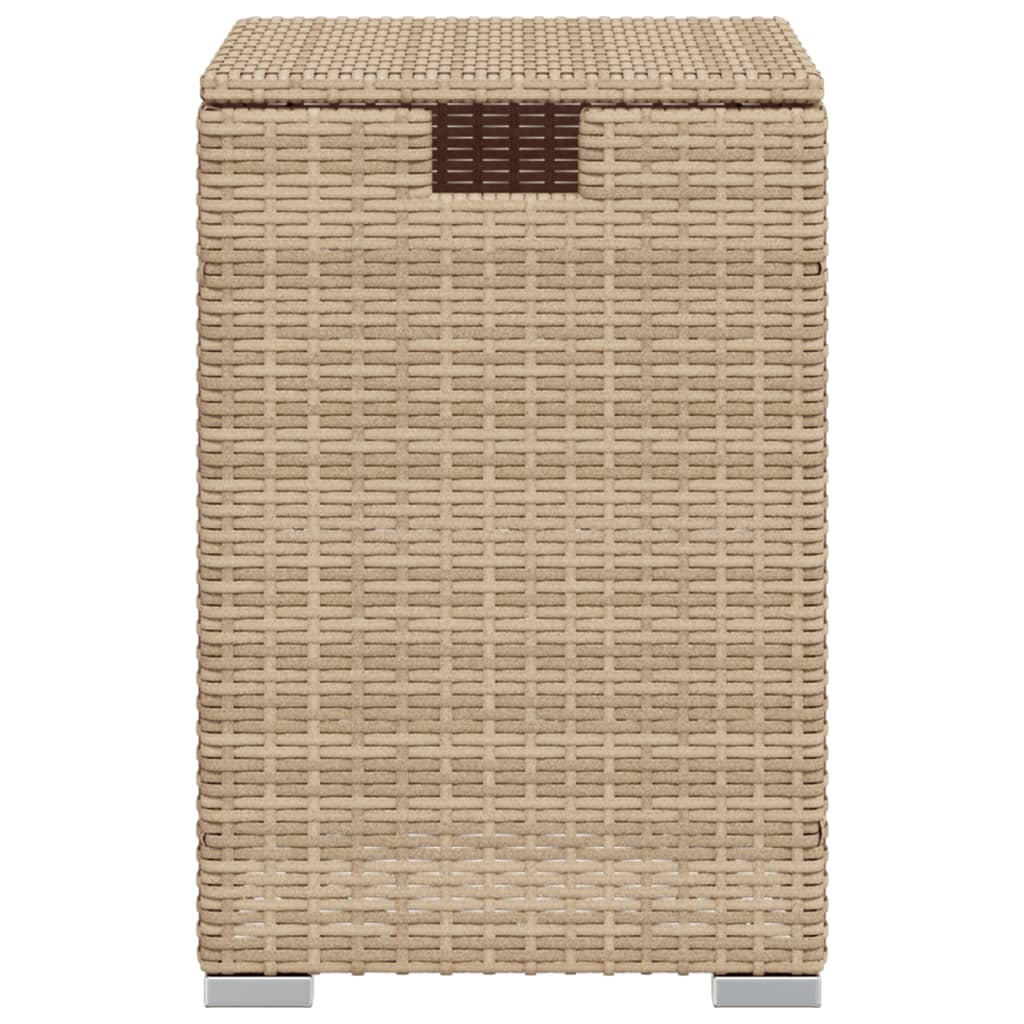 Tavolo Copri Serbatoio Propano Beige 40x40x60 cm in Polyrattan - homemem39