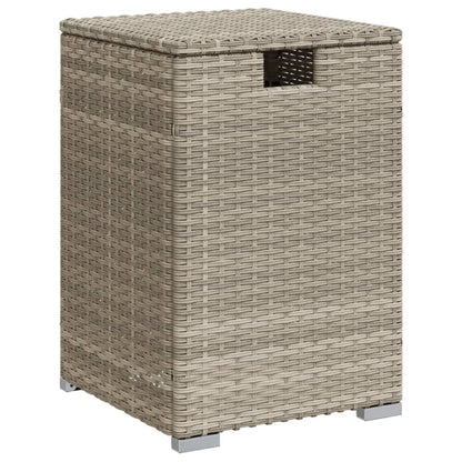 Tavolo Serbatoio Propano Grigio Chiaro 40x40x60 cm Polyrattan - homemem39