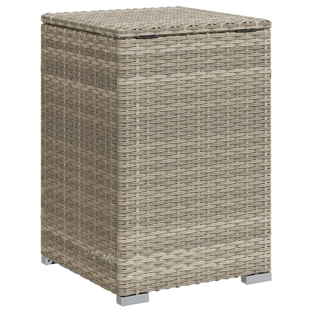 Tavolo Serbatoio Propano Grigio Chiaro 40x40x60 cm Polyrattan - homemem39