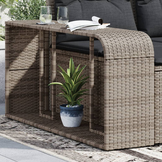 Scaffali Portaoggetti 2 pz in Polyrattan Grigio - homemem39