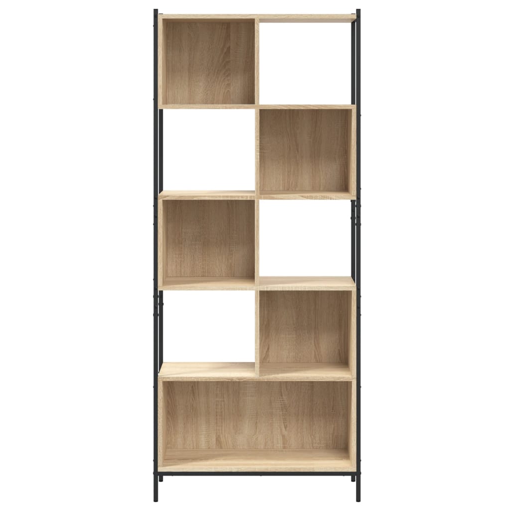 Libreria Rovere Sonoma 72x28x172 cm in Legno Multistrato