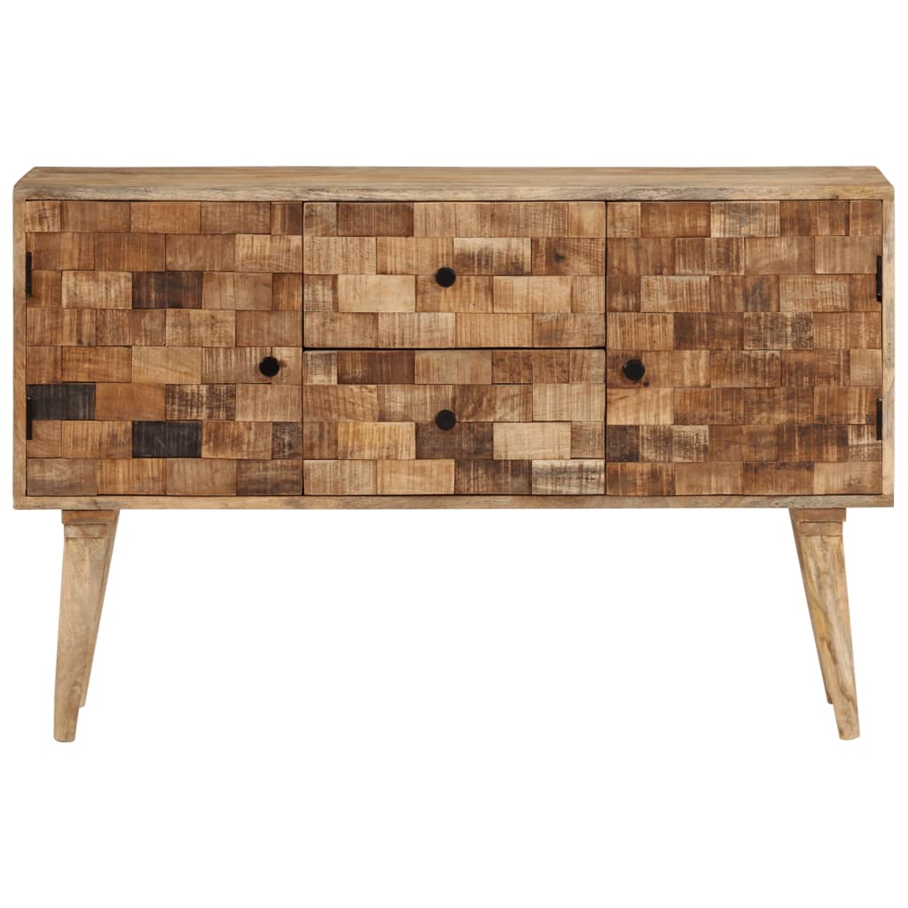 Credenza 110x30x70 cm in Legno Massello di Mango