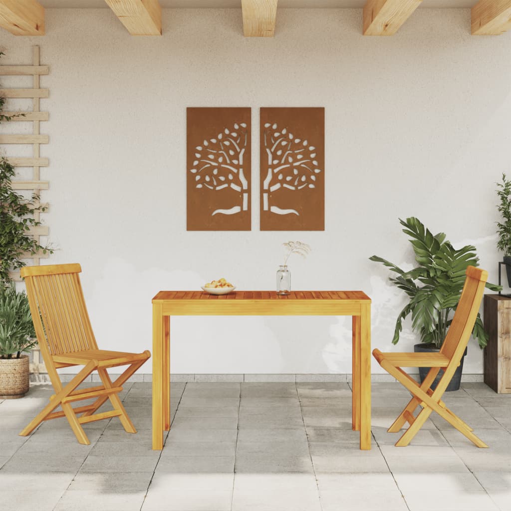 Tavolo da Pranzo da Giardino 110x55x75 cm Legno Massello Acacia - homemem39