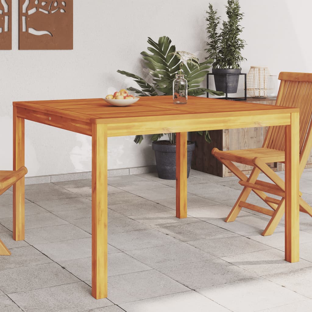 Tavolo da Pranzo da Giardino 110x110x75cm Legno Massello Acacia - homemem39