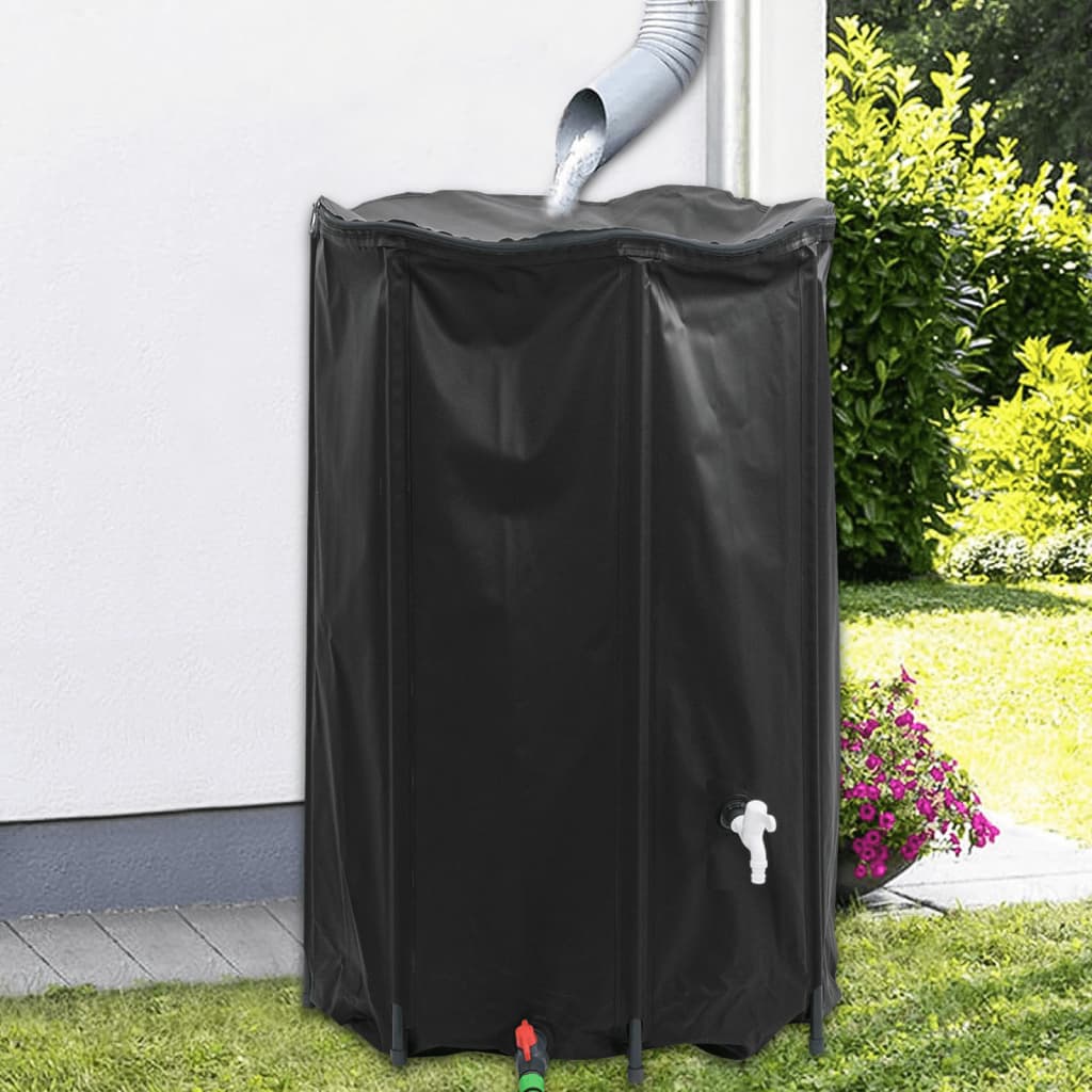 Serbatoio Acqua con Rubinetto Pieghevole 1000 L in PVC - homemem39