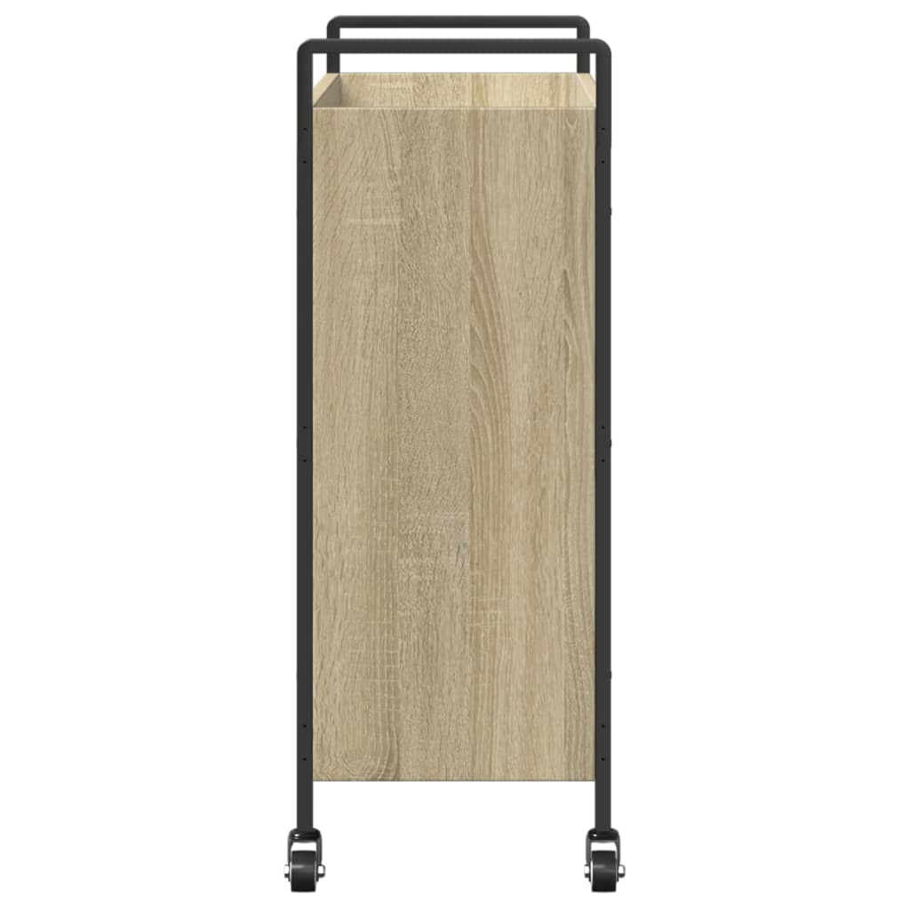 Carrello da Cucina Rovere Sonoma 70x30x82 cm Legno Multistrato - homemem39