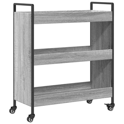 Carrello da Cucina Grigio Sonoma 70x30x82 cm Legno Multistrato - homemem39