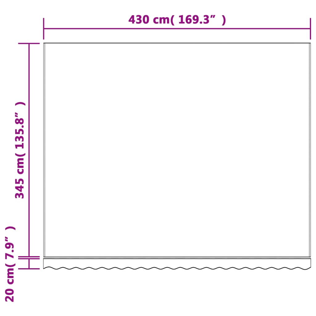 Ersatzstoff für rot-weiß gestreiften Vorhang 4,5 x 3,5 m