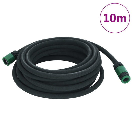 Tubo di Irrigazione da Giardino Nero 0,6" 10 m in Gomma - homemem39