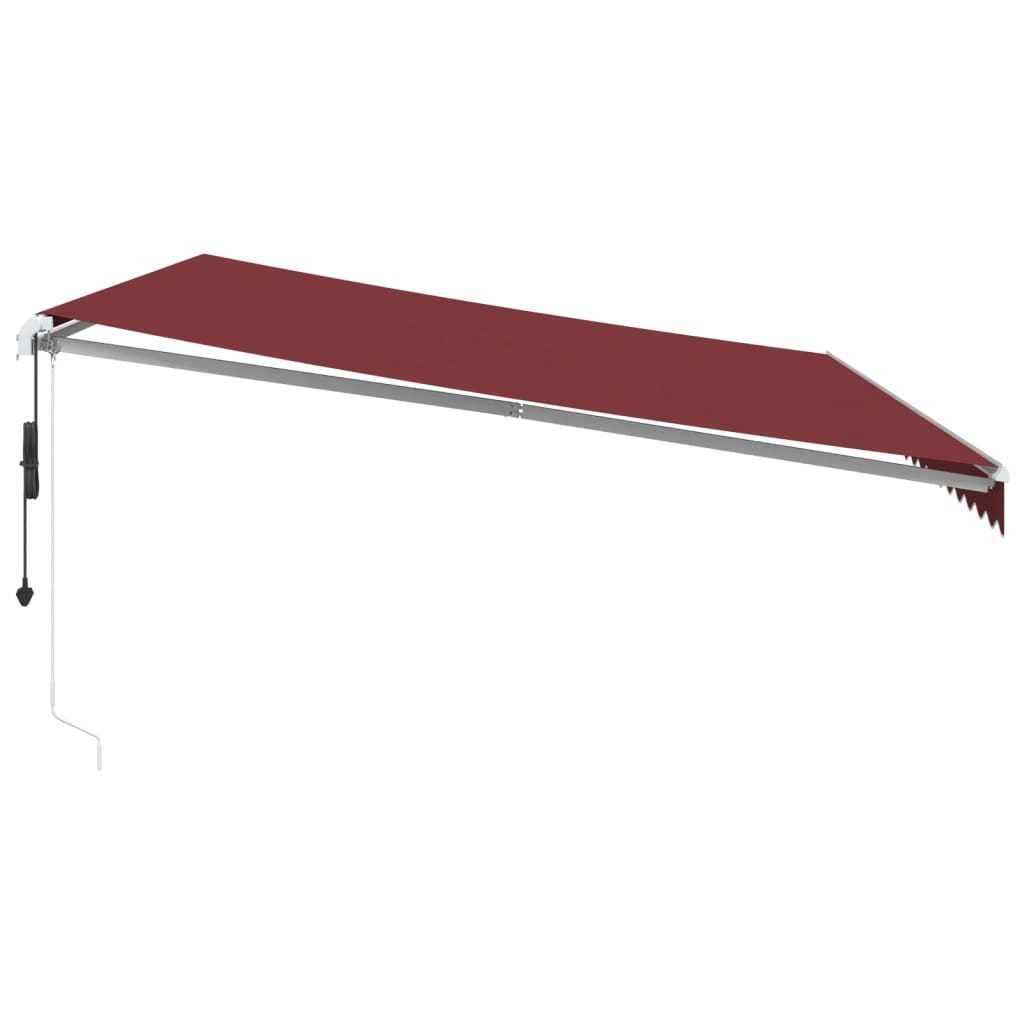 Tenda da Sole Retrattile Automatica Bordò 500x350 cm