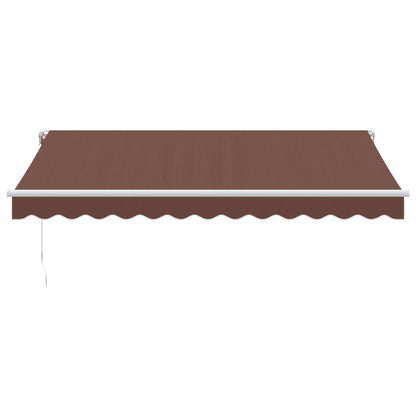 Tenda Sole Retrattile Manuale 350x250 cm Marrone