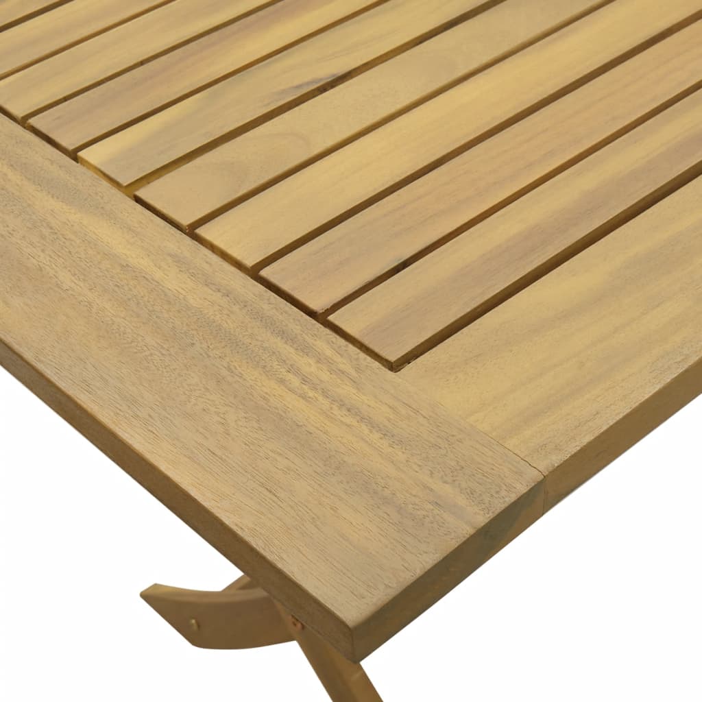 Tavolo da Giardino Pieghevole 120x70x75cm Legno Massello Acacia - homemem39