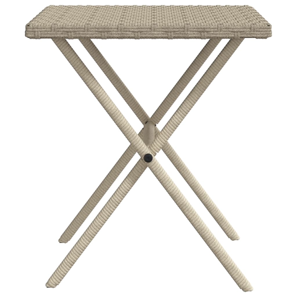 Lettini Prendisole 2pz con Tavolino Grigio Chiaro in Polyrattan - homemem39