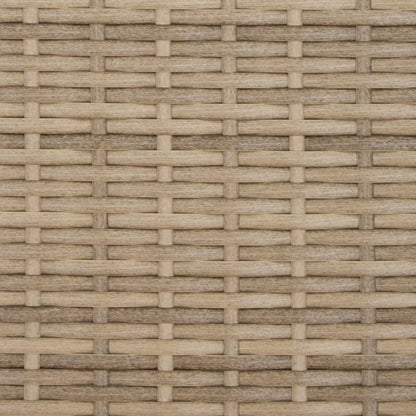 Lettino Prendisole con Cuscini Beige in Polyrattan - homemem39