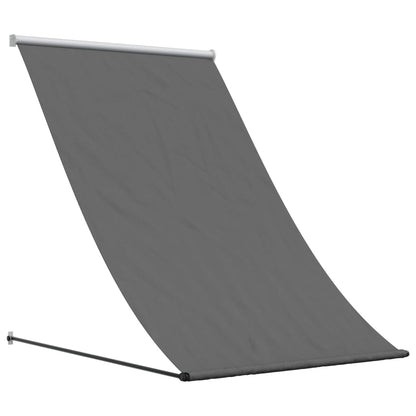 Tenda da Sole Retrattile Antracite 150x150 cm Tessuto e Acciaio - homemem39