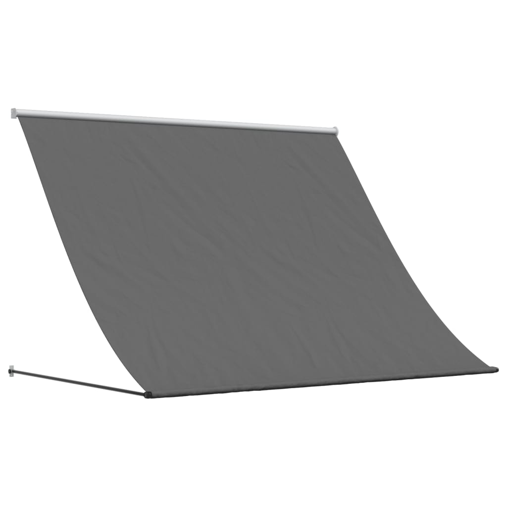 Tenda da Sole Retrattile Antracite 250x150 cm Tessuto e Acciaio - homemem39