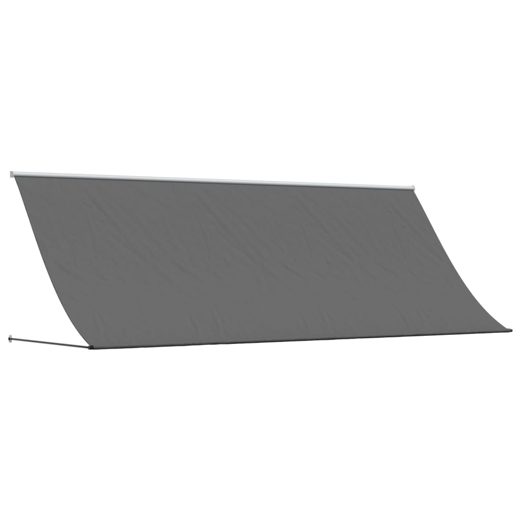 Tenda da Sole Retrattile Antracite 350x150 cm Tessuto e Acciaio - homemem39