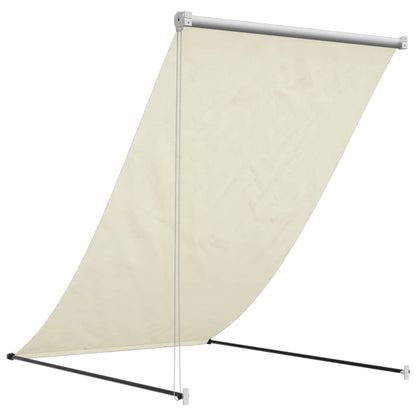 Tenda da Sole Retrattile Crema 150x150 cm in Tessuto e Acciaio - homemem39