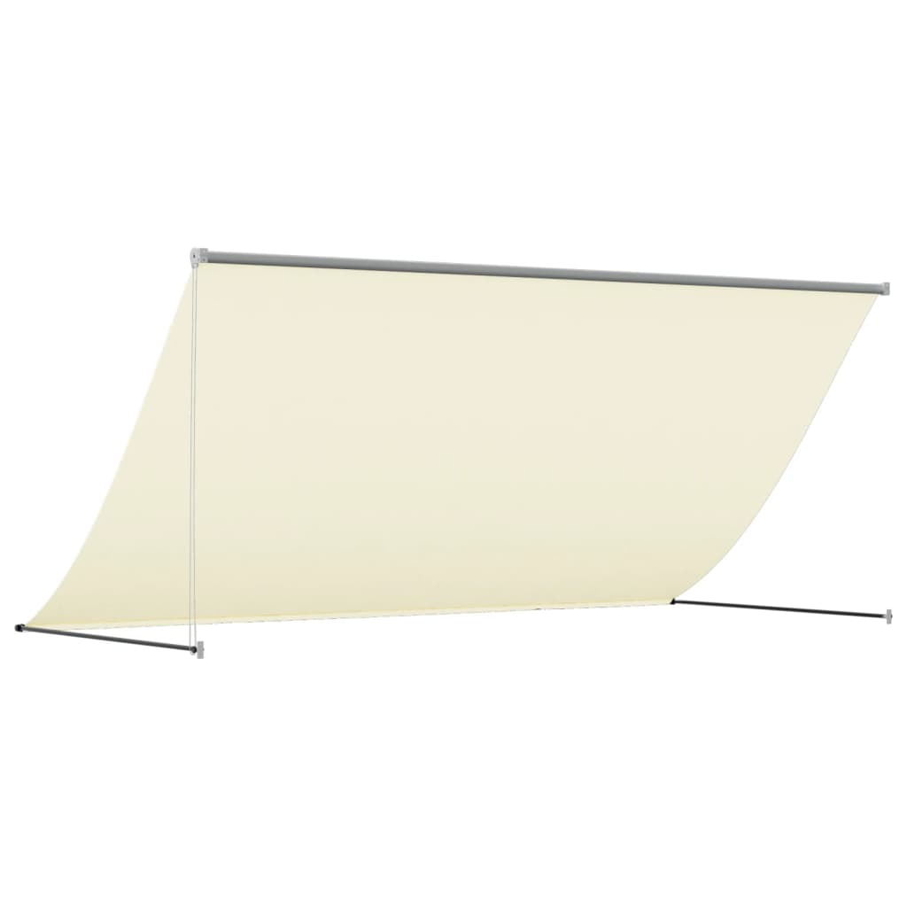 Tenda da Sole Retrattile Crema 300x150 cm in Tessuto e Acciaio - homemem39