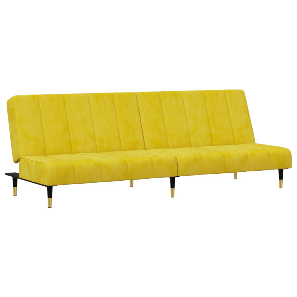 Set di Divani 2 pz Giallo in Velluto - homemem39