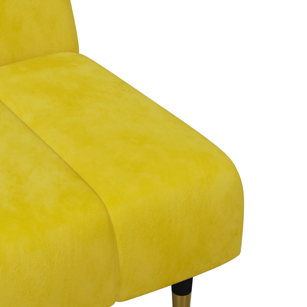 Set di Divani 2 pz Giallo in Velluto - homemem39