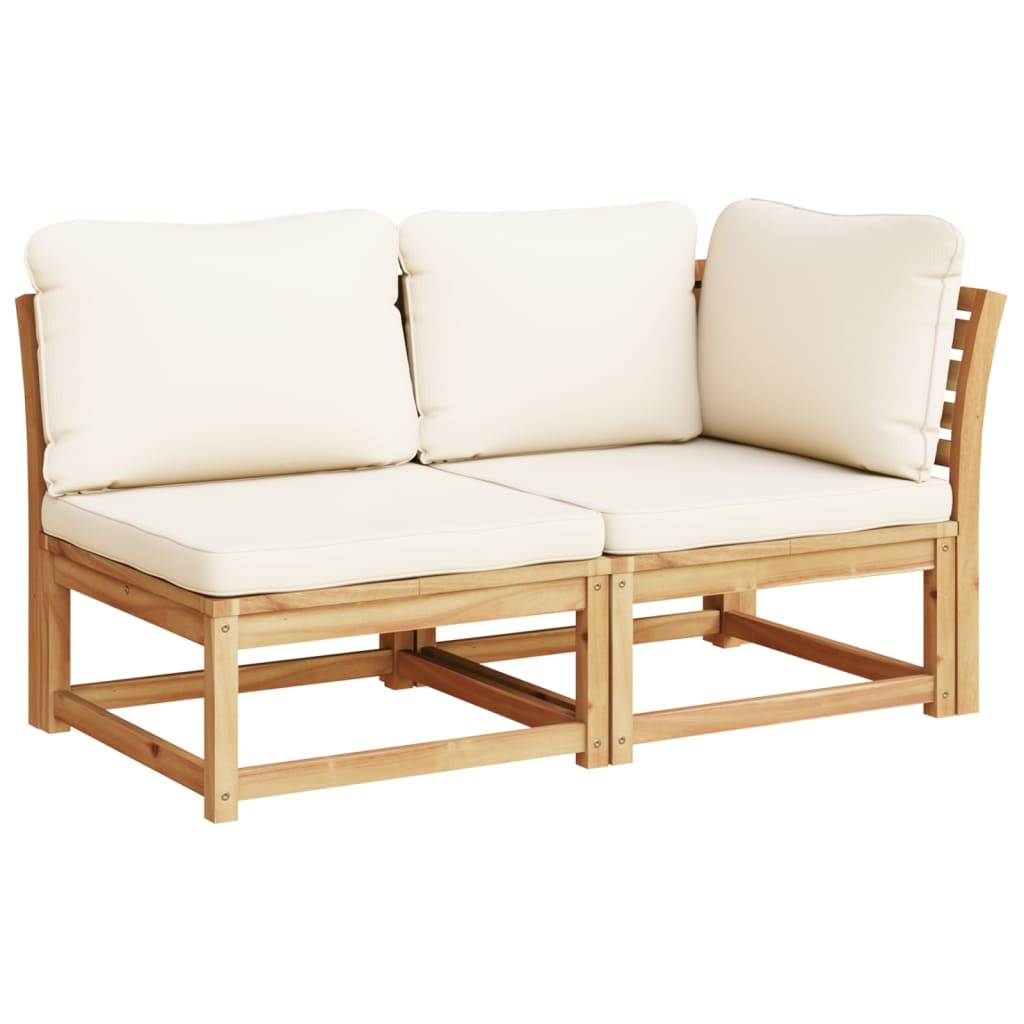 Set Salotto da Giardino 5 pz con Cuscini Legno Massello Acacia - homemem39